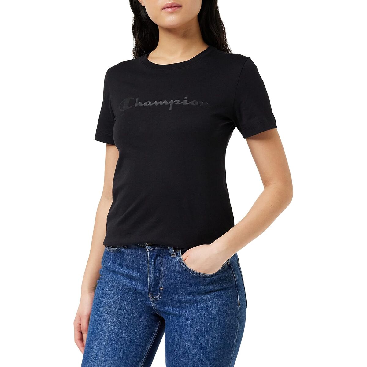 Women’s Short Sleeve T-Shirt Champion Black